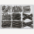 Assortimentsdoos verzonken schroeven TX RVS A4 M4-M6 - 150 stuks