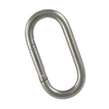 Karabijnhaak RVS ovaal 50 mm - 10 stuks