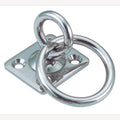 Square eye plate with swivel and ring, A4 40x40mm, ring 6x40mm, 10 pieces