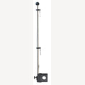 Flagpole with railing bracket, A2/plastic for 22-25mm tube, 1 Piece