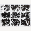 Assortimentdoos met verzonken plaatschroeven met kruiskop.,  A4 DIN 7982 3,5-5,5 mm, 200 stuks, zwart, 1 Stuk