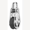 RVS Sprenger blok 6mm met glijlager, A2/kunststof met beugel, 1 Stuk