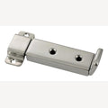 Sliding bolt with locking mechanism, heavy type, A4/plastic 123x32mm 2-piece for mounting, 1 Piece