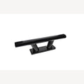 Shoe plate with internal thread, A4 200mm M10, glossy black, 1 Piece