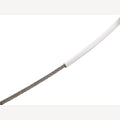 Roestvrijstalen staaldraadkabel 7x7 sZ PVC wit gecoat,  A4/PVC 6/9 mm (250 mm), 250 Stuk
