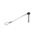 Allen bolt with safety cord, A4/plastic 125mm, pin 4.8x40mm, 1 Piece