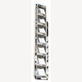 ventilatieplaat,  A4 427x76mm, 8 sleuven, 5 Stuk