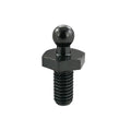 Metrische schroef voor Tenax-knop,  MSvc M5x10mm zwart, 50 Stuk