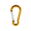 aluminum carabiner, aluminum 6x60mm yellow, 10 pieces