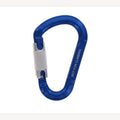 Aluminum carabiner with twist lock, aluminum 12x120mm, 5 Pieces