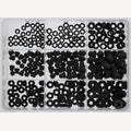 Assortment box nuts III, A4 M4-M6 270 pieces, black, 1 Piece