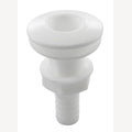 RVS Doorvoerfitting met slangaansluiting, Nylon voor slang 16 mm (5/8