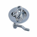RVS Verzonken handgreep met slot, A4 63mm rond, 1 Stuk