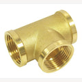T-piece with internal thread, brass 3/4