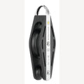 RVS Sprenger S-Block 12mm met glijlager, A2/Kunststof vioolblok met 2 wielen en beugel, 1 Stuk