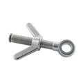 Eye bolt with wing nut, A4 M10, 73 mm, 2 Pieces