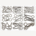Assortment box metric eye bolts, A2 M4x20-M6x40 60 pcs, 1 Piece
