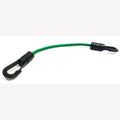 Spanrubbers 4mm groen met 2 kunststof haken