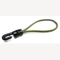 Tension rubber 4mm olive green with 1 plastic hook
