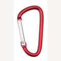 Aluminium sleutelhanger rood 46 mm ovaal 10 stuks