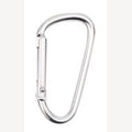 Aluminium sleutelhanger zilver 46 mm ovaal 10 stuks