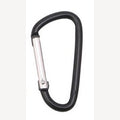 Aluminium sleutelhanger zwart 46 mm ovaal 10 stuks