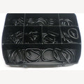 Assortimentsbox zwarte ringen 70 stuks