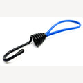 Spanrubber 5mm blauw met 1 grote metalen haak