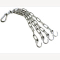 Bokszak ketting rvs met draaibaar rvs wervel