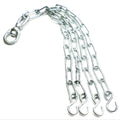 Bokszak ketting verzinkt 6mm heavy duty met karabijnhaak en wervel