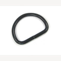 D-ring zwart 25 mm