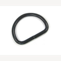 D-ring zwart 25 mm