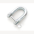 D-sluiting 8 mm verzinkt rechte vorm