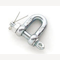 D-sluiting DIN82101-C rechte vorm met splitpen 2000