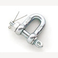 D-sluiting DIN82101-C rechte vorm met splitpen 6300