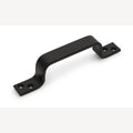 Door handle steel black 140 mm