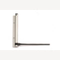 Door closer with pin for outdoor use silver-grey