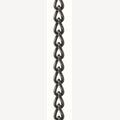 Gedraaide schakelketting 2,5 mm zwart gepolijst per meter RVS-304 (A2)