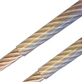 Geplastificeerd rvs staaldraad 2/3mm per 5 meter