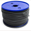 Braided gray cord 3 mm 100 meters on plastic roll