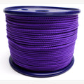 Braided purple cord 3 mm 100 meters on plastic roll