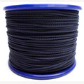 Gevlochten marineblauw koord 1.5 mm 100 meter op kunststof rol