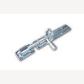 Padlock latch horizontal 100 mm stainless steel