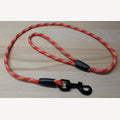 Dog leash 1 meter PP red/yellow/white with black snap hook