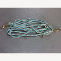 Discus dog leash, 5 meters, adjustable, 2 brass snap hooks
