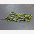 Banana dog leash, 5 meters adjustable, with 2 brass snap hooks