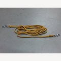 Caramel dog leash, 5 meters, adjustable, 2 stainless steel snap hooks