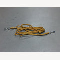 Caramel dog leash, 5 meters, adjustable, 2 galvanized snap hooks