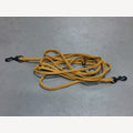 Caramel dog leash, 5 meters, adjustable, 2 black snap hooks
