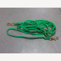 Dog leash Grass green 5 mtr adjustable 2 brass snaps